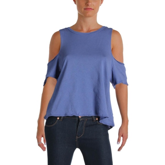FREE‎ PEOPLE Taurus Cold Shoulder Tee - Picture 3 of 4